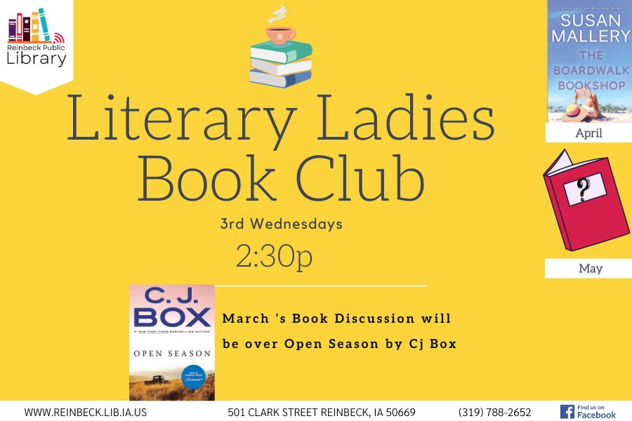 Book Clubs Reinbeck Public Library